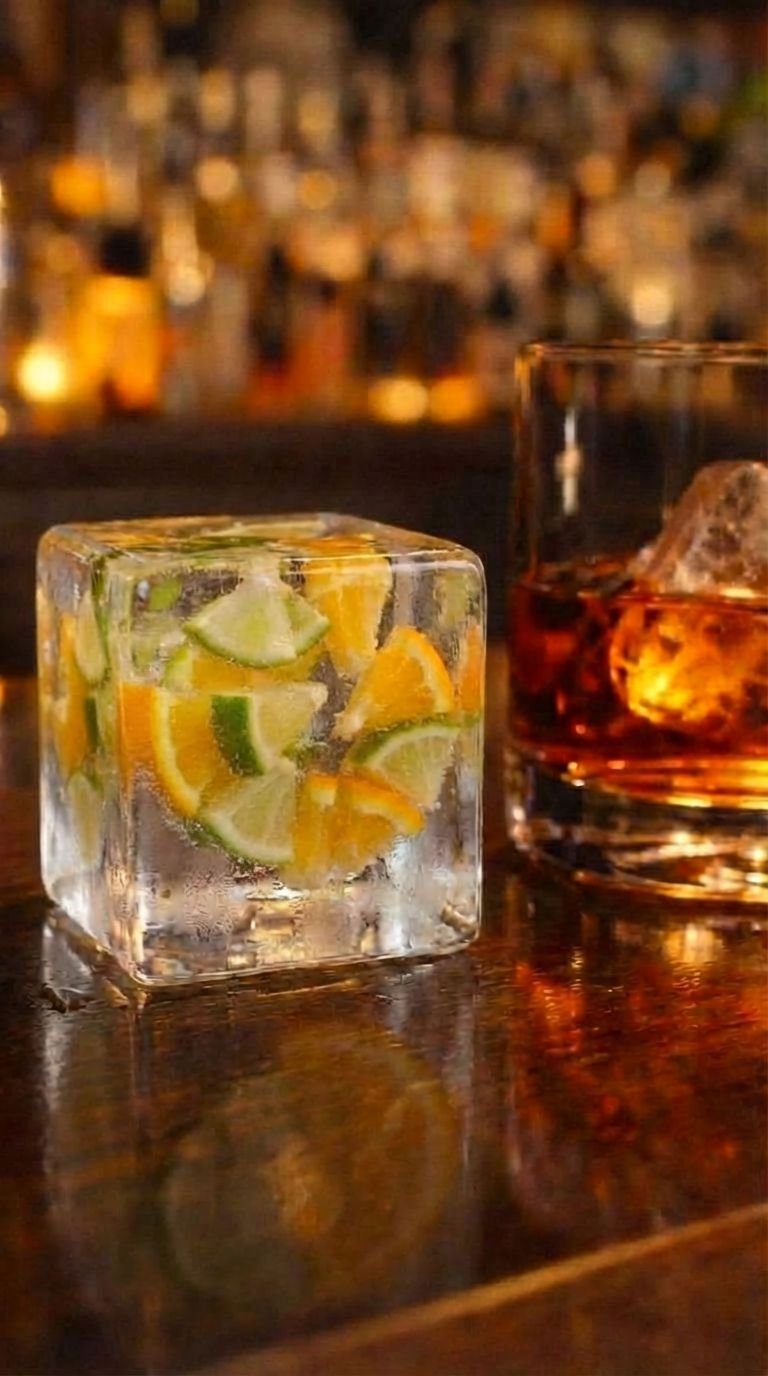 Citrus Inclusion Ice Cube