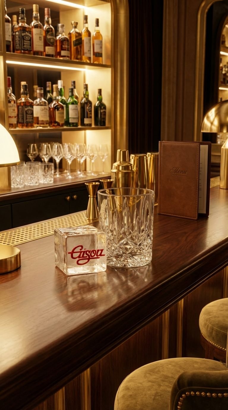 Color Etched Logo Cube