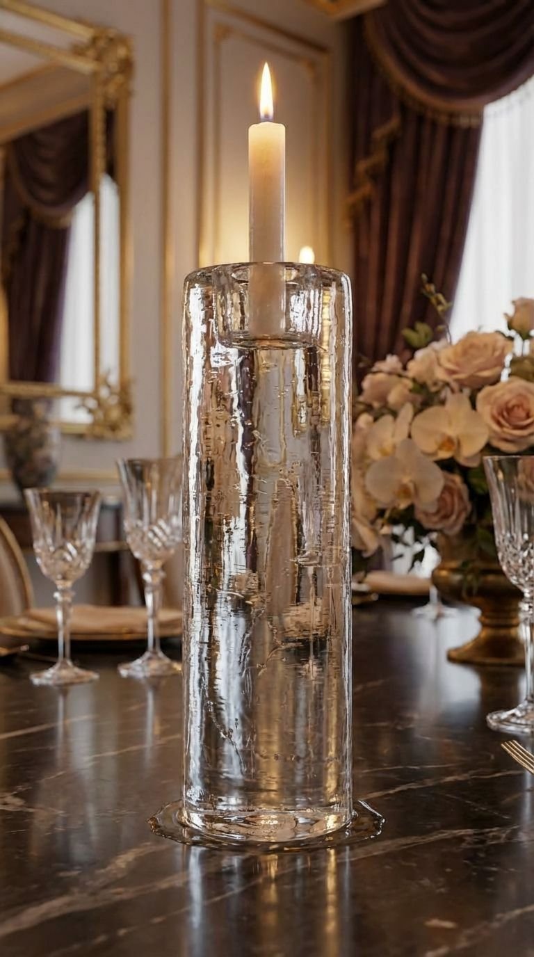 Crystal Candle Pillar